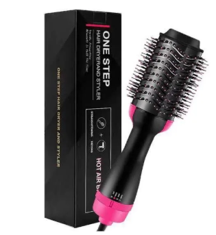 one step, hot air brush, 3 in 1, dryer, straightner, comb, straightener brush, hair dryer, 1 step 3in1, jerry traders.