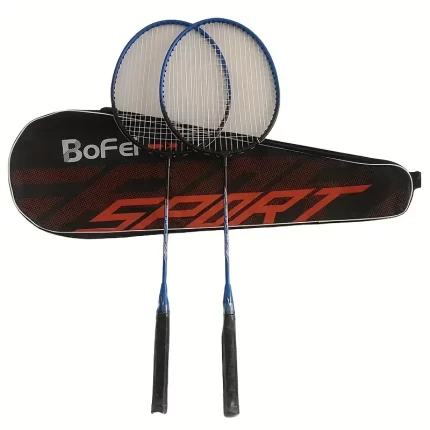 New Ultra-light, durable and anti-cutting large mesh double-shot adult badminton racket