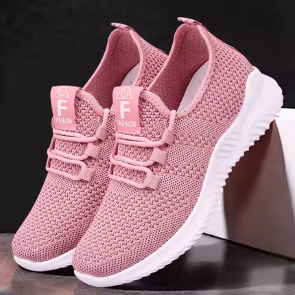 Womens Casual Trainers Ladies Lace up Sports Gym Sneakers Joggers Running Breathable Shoes