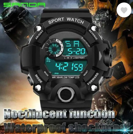 Clock Digital Watch - For Boys & Girls Water Resistance Digital Watch - For Men Digital Watch - For Men Watch Mens For kids Women Men Couple Electronic Digital Sports Watch