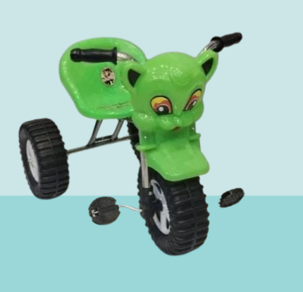 Baby Tricycle Double Seat Made with singal Solid Material Tyre and Fiber Seat