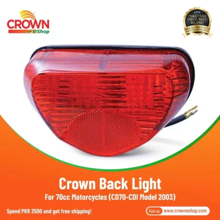 Crown Back Light Complete for 70cc Motorcycles