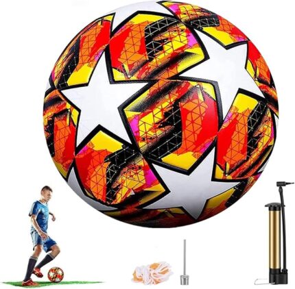 Youth Training Soccer Ball,Soccer Ball Size 5,with Inflation Pump,Mesh Bag and Ball Pin,Gift Idea for Teenage