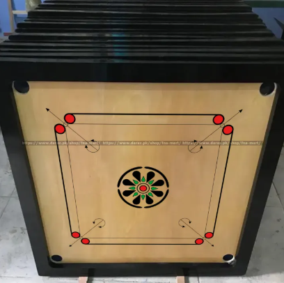 24, 30, 36, 48 inch Carrom Board Game High Quality Lasani Wood Free Coin Striker Powder