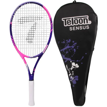 Teloon Sensus Series - Adult Tennis Racquet, Women Tennis Racket Includes Bag Cover, Shock Absorber, Tennis Grip (Midnight Purple)