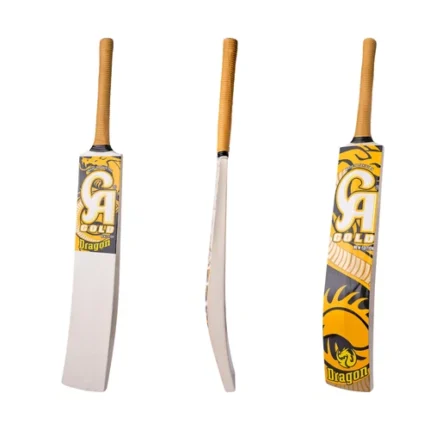 New CA Sports Original Premium CA Gold Dragon Soft Ball Cricket Bat Only