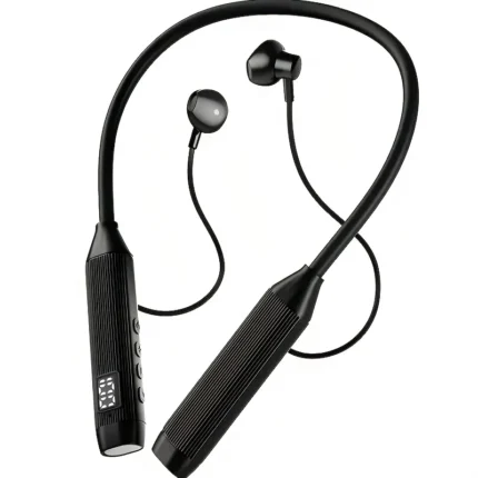 Digital Display Wireless Earbuds | 20-Hour Battery & Volume Indicator | Type-C Charging | 10m Range & 5.4 Technology