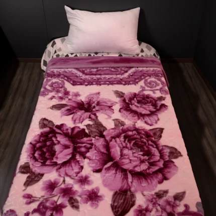 1pc Vintage Rose Blanket] Soft Vintage 1pc Floral Rose Blanket | Machine Washable,