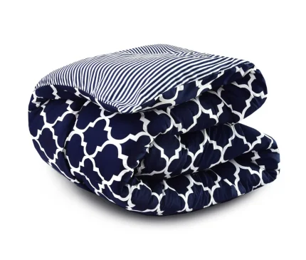 1 PC Single Comforter-Blue Geometric