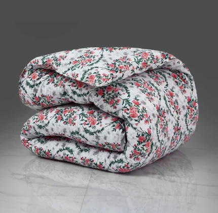 1 PC Single Comforter-Garden Pink