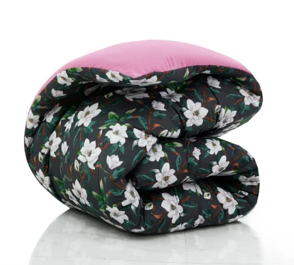 1 PC Single Comforter-Snowy Petal(with Purple Reverse)