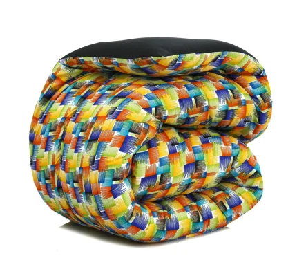 1 PC Single Comforter-Coral Rush(Black With Reverse)