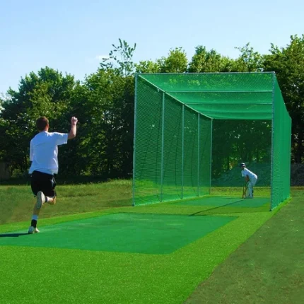 mssports Sports Nets Cricket Practice Net Ground Sports Green Colour (10*100 Feet) Cricket Net  (Green)