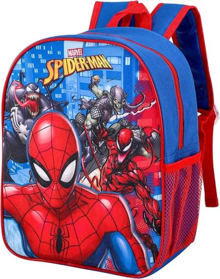 Marvel Spiderman Backpack – Superhero Backpack with Spider-Man, Venom, and Villains, boys school rucksack, premium quality