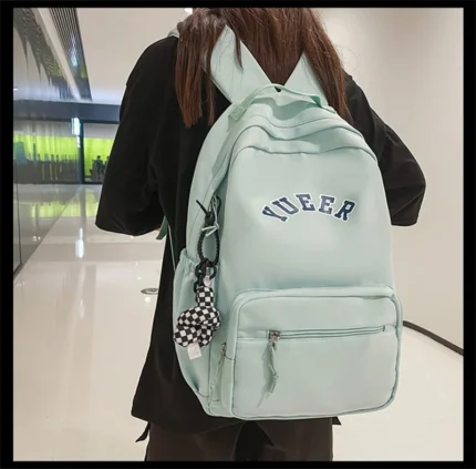 TRAVEASY Women Schoolbag Bookbags Solid Color Female Backpack Casual Woman Travel Bag High Quality Schoolbag for University Lady