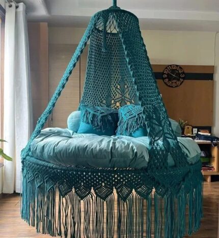New Deep Ocean Teal Bed Swing
