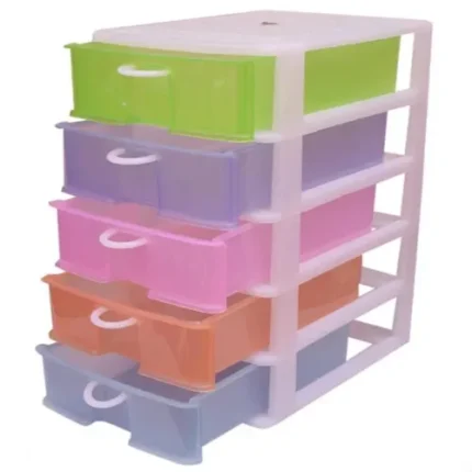 5 Layer Plastic Drawer Cabinet, Storage Box for Everything