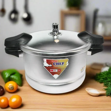CHEF Best Soft Anodised Pressure Cooker With Steamer - 1205 Model