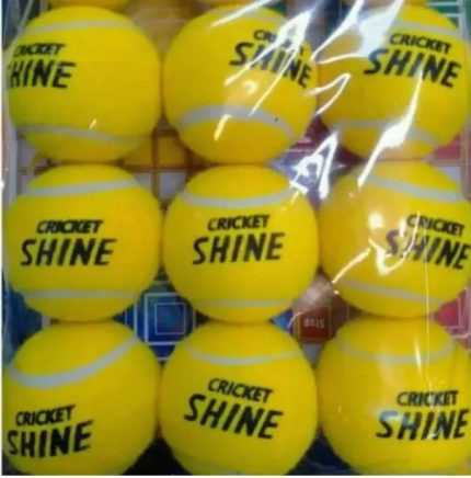 Pack Of 6 Shine Balls/Tennis Cricket Balls/Tape Balls Good Quality