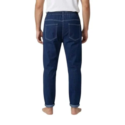 Dark Blue Baggy Denim Jeans