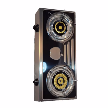 Double Burner Gas Stove Household Kitchen Appliance