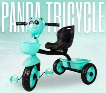 Panda Baby Tricycle with Music & Lights for Kids 1-6 Years - New, Unisex Outdoor Play Vehicle