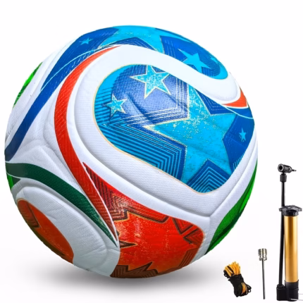 1 X 2026 New High-End Size 5 Soccer Ball, Premium PU Leather, Seamless Heat Bonding Process, Foot-Friendly; High Elasticity